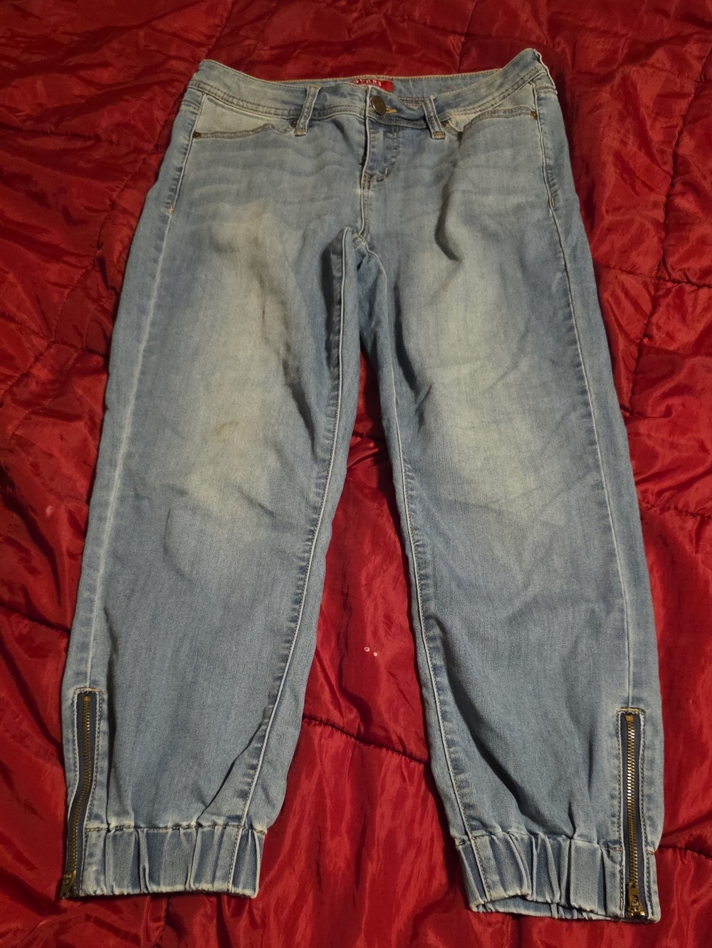 Guess Denim Cropped Jogger Jeans